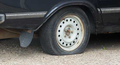 A defective tire